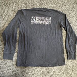 Kids Long Sleeve Gray Tee